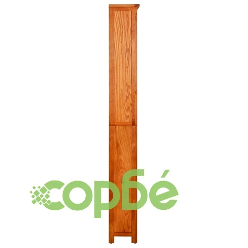 Библиотека с 6 рафта, 80x22,5x180 см, дъбов масив ➤ топ цена ➤ sorbe.bg