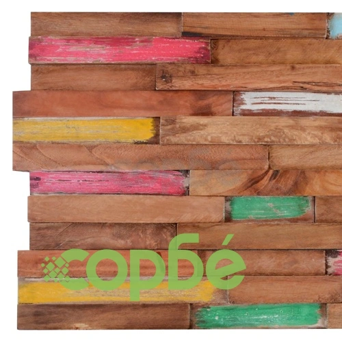 Стенни облицовъчни панели, 10 бр, тик, 1 м² ➤ топ цена ➤ sorbe.bg
