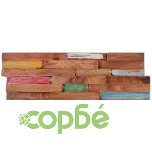 Стенни облицовъчни панели, 10 бр, тик, 1 м² ➤ топ цена ➤ sorbe.bg