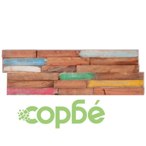Стенни облицовъчни панели, 10 бр, тик, 1 м² ➤ топ цена ➤ sorbe.bg