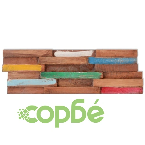 Стенни облицовъчни панели, 10 бр, тик, 1 м² ➤ топ цена ➤ sorbe.bg