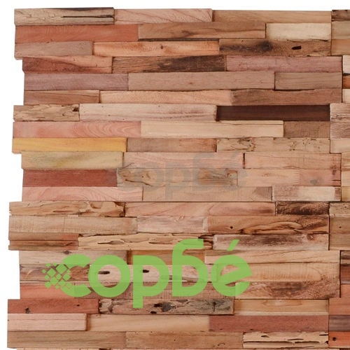 Стенни облицовъчни панели, 10 бр, рециклиран тик, 1 м²  ➤ топ цена ➤ sorbe.bg