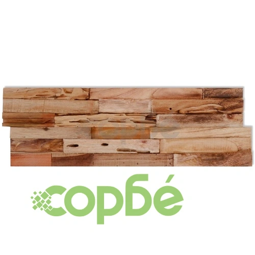 Стенни облицовъчни панели, 10 бр, рециклиран тик, 1 м²  ➤ топ цена ➤ sorbe.bg