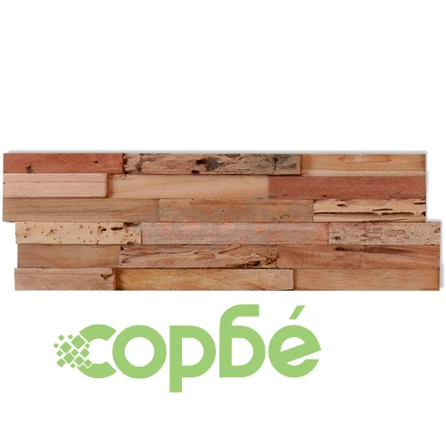 Стенни облицовъчни панели, 10 бр, рециклиран тик, 1 м²  ➤ топ цена ➤ sorbe.bg