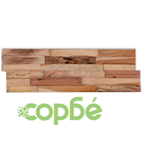 Стенни облицовъчни панели, 10 бр, рециклиран тик, 1 м²  ➤ топ цена ➤ sorbe.bg