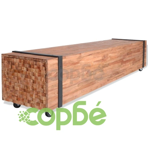 ТВ поставка, тиково дърво, 150x30x30 cм на топ цена от sorbe.bg ТВ поставка, тиково дърво, 150x30x30 cм ➤ топ цена ➤ sorbe.bg