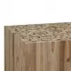 Маса за кафе, натурална тикова дървесина, 50x50x35 см