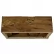 Маса за кафе, 90x50x30 см, естествена тикова дървесина, кафява
