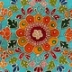 Шкаф за телевизор, мангово дърво масив, син, ръчно рисуван Шкаф за телевизор, мангово дърво масив, син, ръчно рисуван