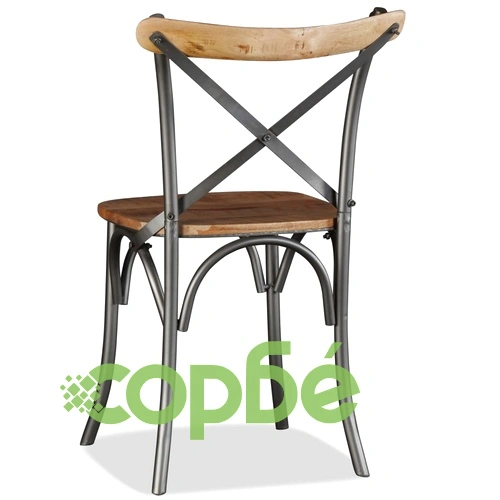 Трапезни столове, 2 бр, мангово дърво масив ➤ топ цена ➤ sorbe.bg