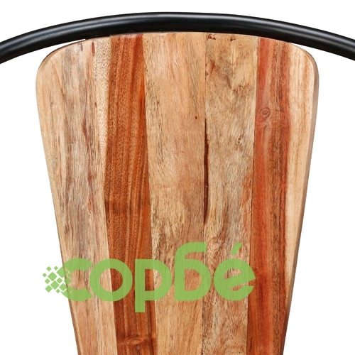 Трапезни столове, 2 бр, акациево дърво масив ➤ топ цена ➤ sorbe.bg