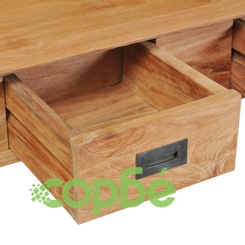 Конзолна маса, масивно тиково дърво, 90x30x80 см ➤ топ цена ➤ sorbe.bg