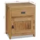 Нощно шкафче, тиково дърво масив, 40x30x50 см