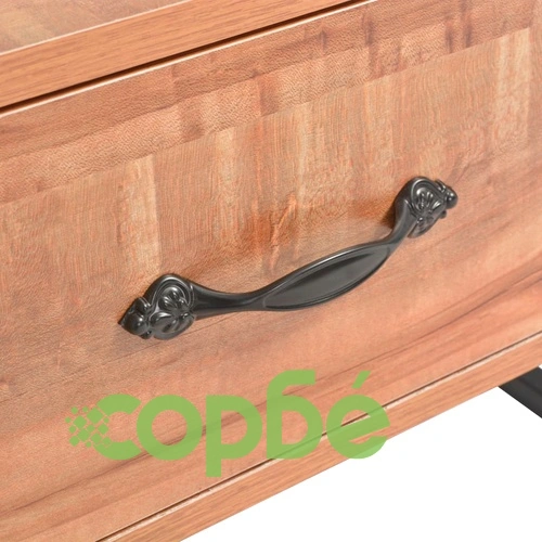 Поставка за телевизор, МДФ, стомана, 120x35x45 см, кафява  ➤ топ цена ➤ sorbe.bg