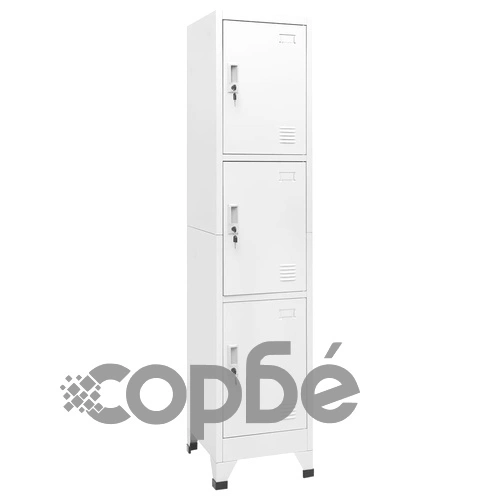 Заключващ се шкаф с 3 отделения, 38x45x180 cм на топ цена от sorbe.bg Заключващ се шкаф с 3 отделения, 38x45x180 cм ➤ топ цена ➤ sorbe.bg