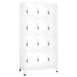 Заключващ се шкаф с 12 отделения, 90x45x180 см  