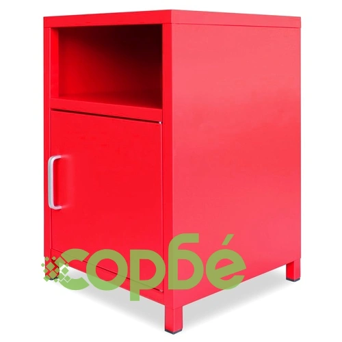 Нощно шкафче, 35х35х51 см, червено ➤ топ цена ➤ sorbe.bg