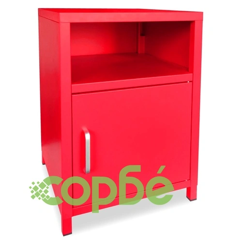 Нощно шкафче, 35х35х51 см, червено ➤ топ цена ➤ sorbe.bg