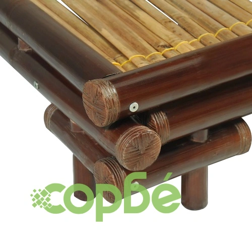 Бамбуково легло, 160x200 см, тъмнокафяво ➤ топ цена ➤ sorbe.bg