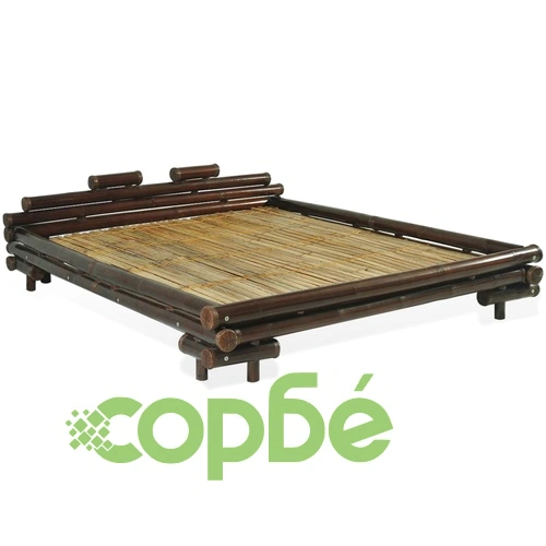 Бамбуково легло, 180x200 см, тъмнокафяво ➤ топ цена ➤ sorbe.bg