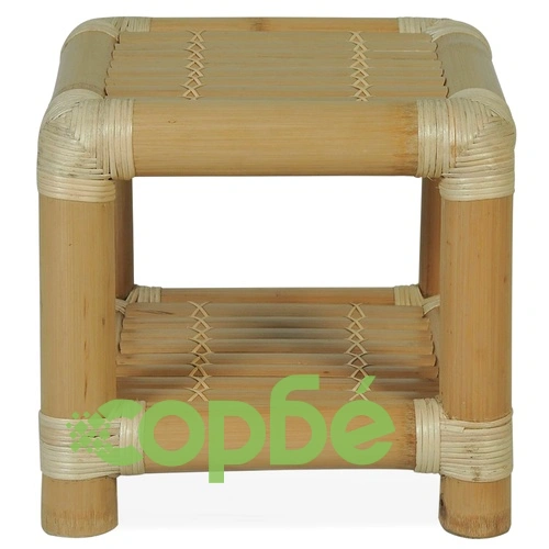 Нощно шкафче, 40x40x40 см, бамбук, естествен цвят ➤ топ цена ➤ sorbe.bg