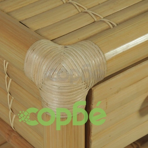 Нощно шкафче, 45x45x40 см, бамбук, естествен цвят ➤ топ цена ➤ sorbe.bg