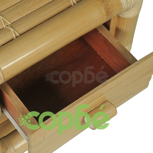 Нощно шкафче, 45x45x40 см, бамбук, естествен цвят ➤ топ цена ➤ sorbe.bg