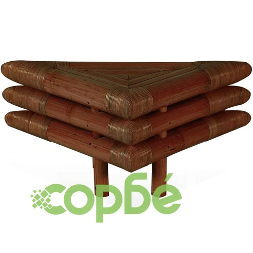 Нощни шкафчета, 2 бр, 60x60x40 см, бамбук, тъмнокафяви ➤ топ цена ➤ sorbe.bg