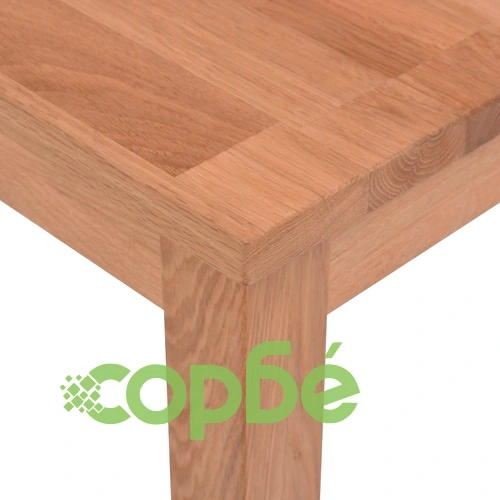 Трапезна маса, дъб масив, 75x75x73 cм ➤ топ цена ➤ sorbe.bg