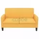 Двуместен диван, 135х65х76 см, жълт