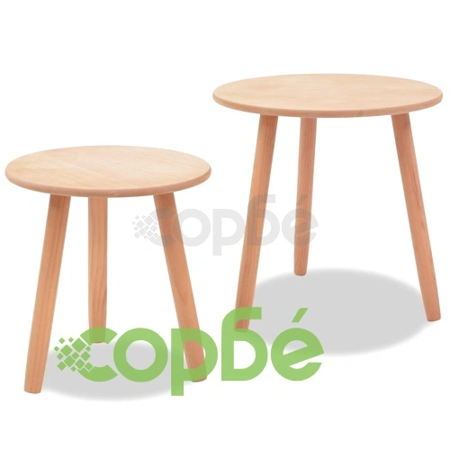 vidaX Комплект от 2 масички, иглолистна дървесина масив, кафяви ➤ топ цена ➤ sorbe.bg