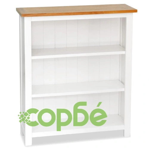 Библиотека с 3 рафта, 72x22,5x82 см, дъбов масив ➤ топ цена ➤ sorbe.bg