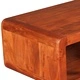 Холна маса масивно дърво с меден финиш 90x50x30 см