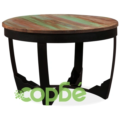 Кафе маса, регенерирано дърво масив, 60x40 cм ➤ топ цена ➤ sorbe.bg