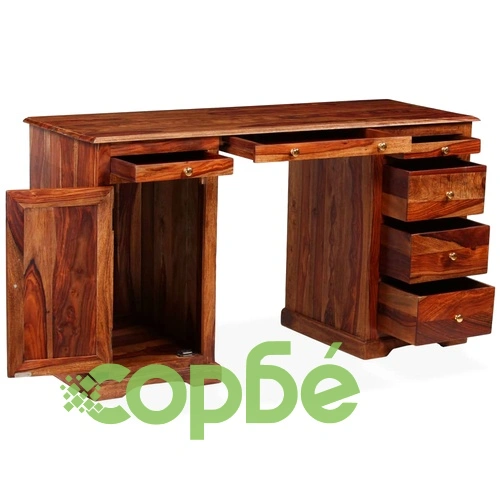Бюро писалище, акациево дърво масив, 140x50x76 cм ➤ топ цена ➤ sorbe.bg