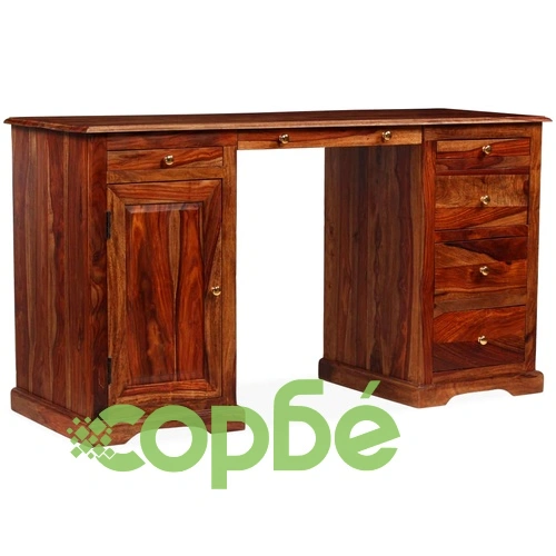 Бюро писалище, акациево дърво масив, 140x50x76 cм ➤ топ цена ➤ sorbe.bg