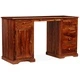 Бюро писалище, акациево дърво масив, 140x50x76 cм