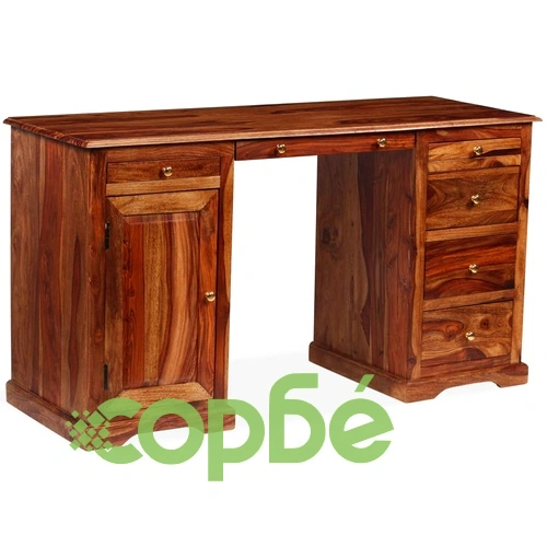 Бюро писалище, акациево дърво масив, 140x50x76 cм ➤ топ цена ➤ sorbe.bg