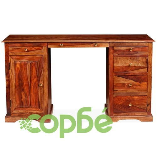 Бюро писалище, акациево дърво масив, 140x50x76 cм ➤ топ цена ➤ sorbe.bg