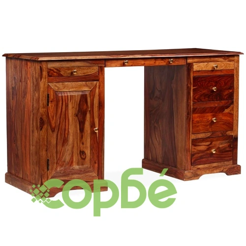 Бюро писалище, акациево дърво масив, 140x50x76 cм ➤ топ цена ➤ sorbe.bg