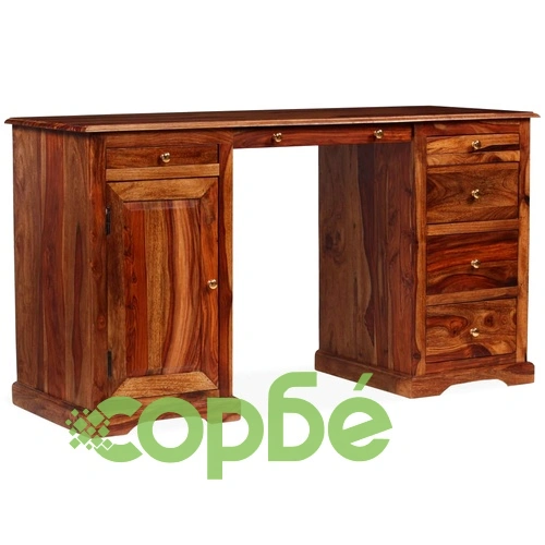 Бюро писалище, акациево дърво масив, 140x50x76 cм ➤ топ цена ➤ sorbe.bg