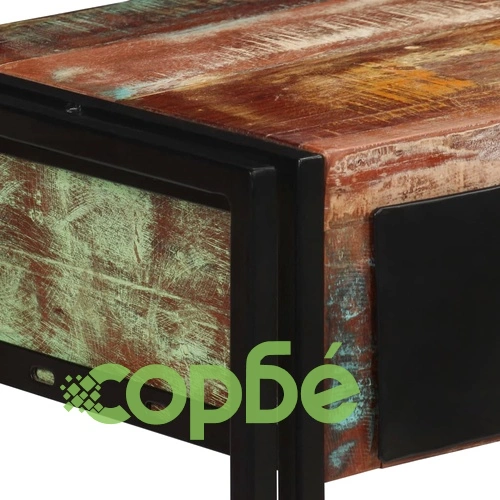 Конзолна маса, регенерирано дърво масив, 120x30x76 cм ➤ топ цена ➤ sorbe.bg