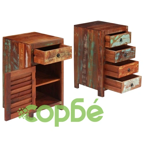 Бюро тип писалище, регенерирано дърво масив, 140x50x77 см ➤ топ цена ➤ sorbe.bg