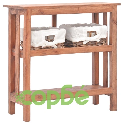 Конзолна маса, масивно махагоново дърво, 69x28x70 см ➤ топ цена ➤ sorbe.bg