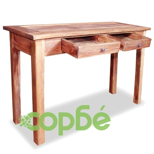 Конзолна маса, масивно махагоново дърво, 123x42x75 см ➤ топ цена ➤ sorbe.bg