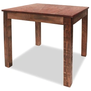 Трапезна маса, смесена регенерирана дървесина, 82x80x76 cм