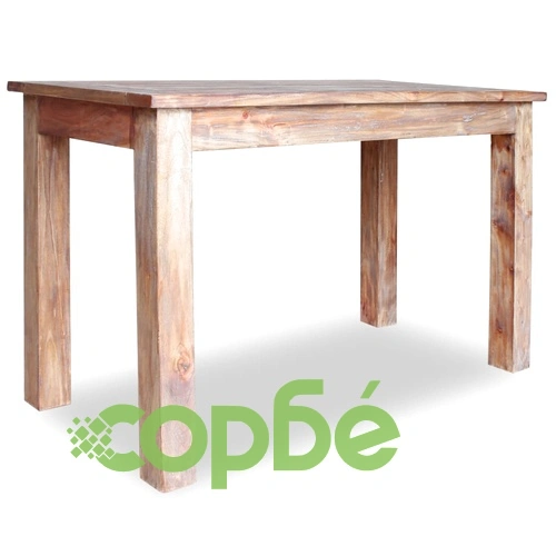 Трапезна маса, масивно махагоново дърво, 120x60x77 cм ➤ топ цена ➤ sorbe.bg