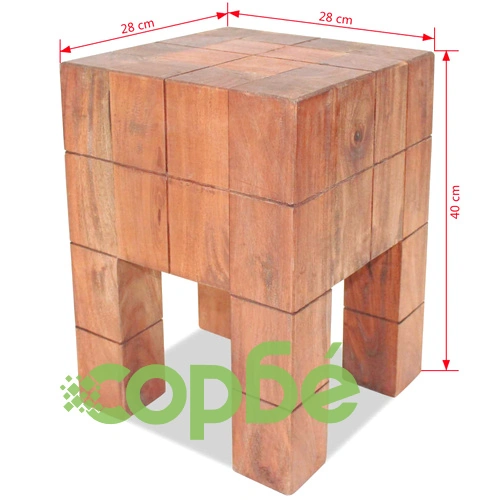 Табуретка, масивно махагоново дърво ➤ топ цена ➤ sorbe.bg