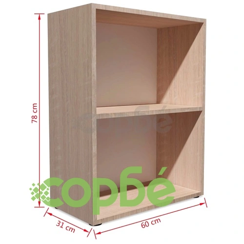 Етажерка за книги, инженерно дърво, 60x31x78 см, дъб ➤ топ цена ➤ sorbe.bg