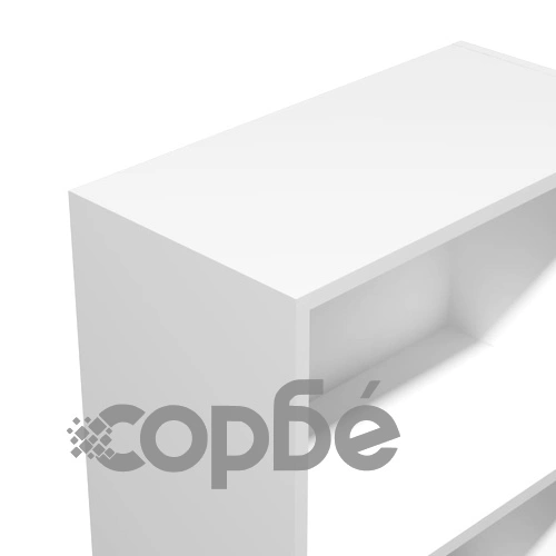 Етажерка за книги, инженерно дърво, 60x31x78 см, бяла ➤ топ цена ➤ sorbe.bg